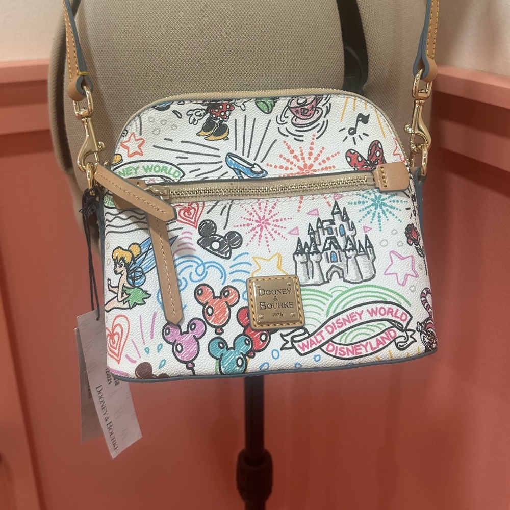 Dooney & Bourke Disney Colorful Print Crossbody Bag